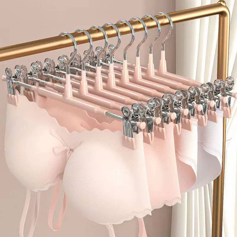 Standard Wardrobe Pants Hanger With Non Slip Stainless Steel Clips For Home Storage And Organization