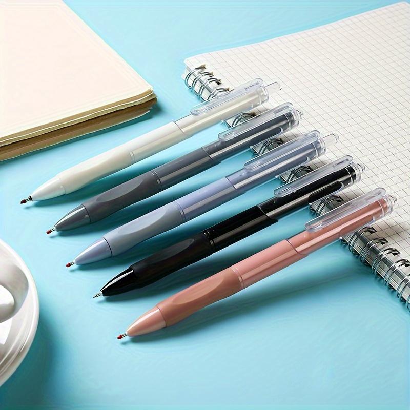 5 Pcs Vintage Minimalist Design 0.5mm Neutral Pens for Daily Office Signature Gel Pens, Student Writing Pens  (Black Ink)