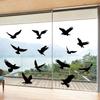 9pcs Double-sided Black Window Alert Bird Sticker Anti-Collision Glass Decal Door Window Protect Decor Silhouette Static Sticker