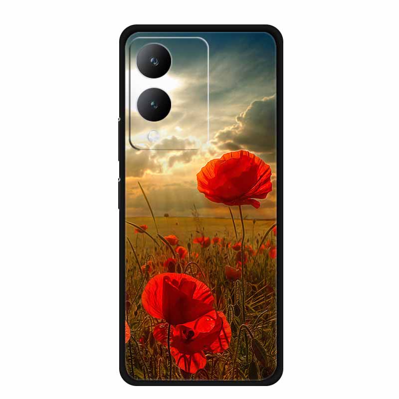

Чехол для vivo Y17s 4G Модный Креативный Мягкий Силиконовый ТПУ Чехол для Телефона для VIVO Y17s 4G 6.56 Цветной Расписной Защитный Para Capa vivo Y17s 4G