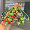 Teenage Mutant Ninja Turtles Keychain Raphael Donatello Cartoon Model Doll Keyring Car Key Bag Pendant Ornament Fans Gift