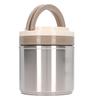 Isolierter Lebensmittelbehälter 304 Edelstahl Japanischer Stil Runde Form Vakuum Lunch Lebensmittelbehälter für Büroangestellte 1,2 l