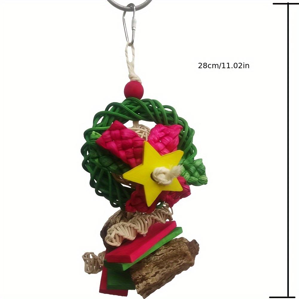 Vine Global Five-Pointed Star Bird Toy Colorful Dried Fruit Wood Block Hot Selling Cross-Border Pet Toy