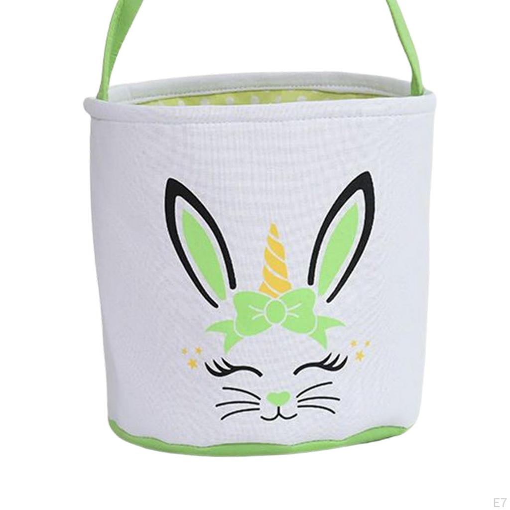 Easter Bunny Bucket Tote Baskets for Candy Gifts