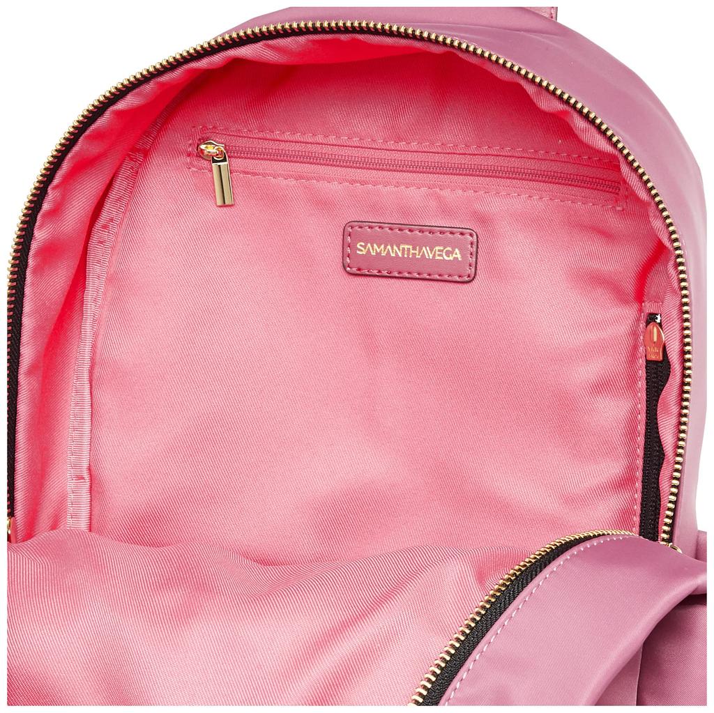 Samantha Vega Women's Nylon Backpack, 72120115631, Pink, Free Size
