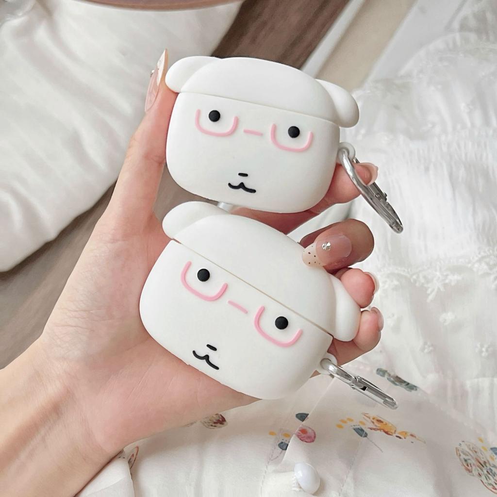 Popular cartoon glasses puppy suitable for AirPodsPro1/1st generation earphone case Pro silicone AirPods1