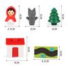 Little Red Riding Hood Smart Hide&Seek Board Games With Solution Skill-Building Puzzle Logic Game Training Toy for Children