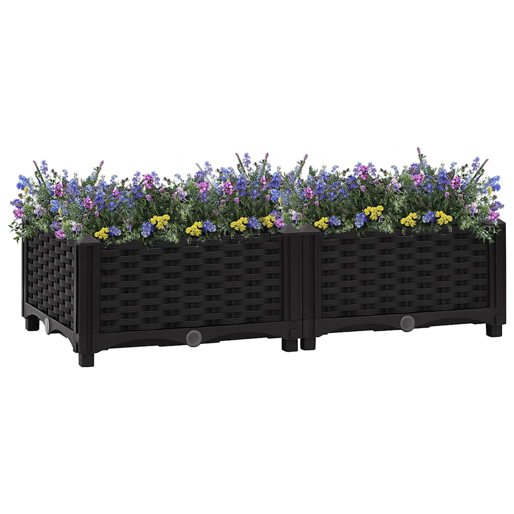 Vidaxl Donica Do Podniesionej Rabaty, 80X40X23 Cm, Polipropylen