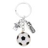 Pack of 10 Portable Soccer Fan Accessory Keychains with Football Ball Cleats Cloth Decoration