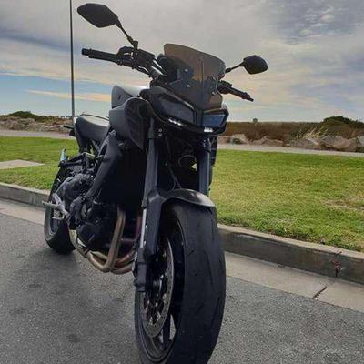 Zwarte Windscherm Deflector voor 2017-2019 Yamaha MT-09