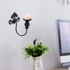 2Pcs Vintage Metal Wall Holder Iron European Sconce Cups Decorative Wall Hanging Candlestick for Living Bedroom Dining