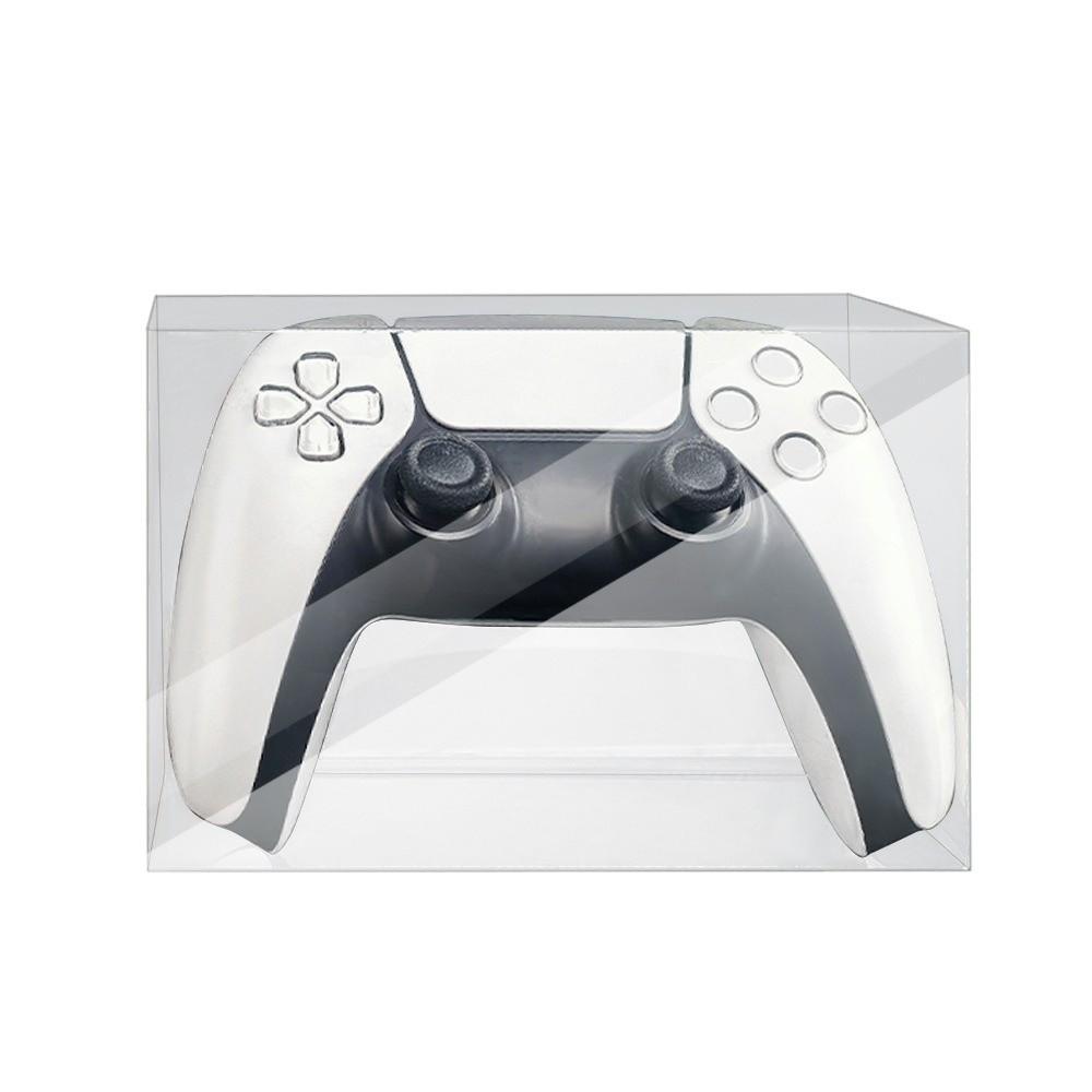2 st stapelbar design kontrollförvaringslåda genomskinlig handtagsdisplaylåda för PS5/Xbox