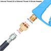 M22 Female to M14 Male Brass Adapter Pressure Washer Connector Quick Connect Fitting for High Pressure Gun Hose 4500 PSI