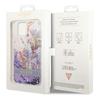 Guess Guhcp14Mlflsu Iphone 14 Plus / 15 Plus 6.7 Fioletowy/Purple Hardcase Flower Liquid Glitter
