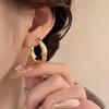 Trend Metal Geometry Hoop Earring Fashion New Design Irregular Minimalist Gold Color Earrings for Women Fashion Jewelry Gift