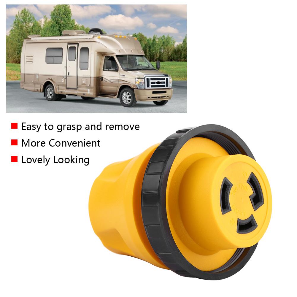 125V RV Power Cord Adapter 15A Male To 30A Female Connector Plug (US Plug)