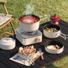 Outdoor Camping Stove, Portable Butane Stove, Stainless Steel Gas Valve Propane Burner Stove For Camping