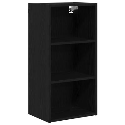 Hanging Cabinet Black Oak Effect 40 X 29.5 X 80 Cm