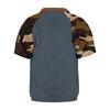 Men's Summer Camouflage Color Casual T-shirt Sports Breathable Zipper Collar Top