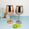 Electroplated Gold Stainless Steel Wine & Cocktail Glass Set (2-Pack)
