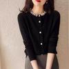 Women's Spring and Autumn New Beaded Women's Sweater Knitted Sweater