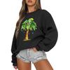 Women  Tops Women's Long Sleeve Sweatshirt Casual Crewneck Loose Fit Pollover Fleece Tops