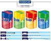 STAEDTLER 512 006 Double-Hole Barrel Pencil Sharpener - Colorful