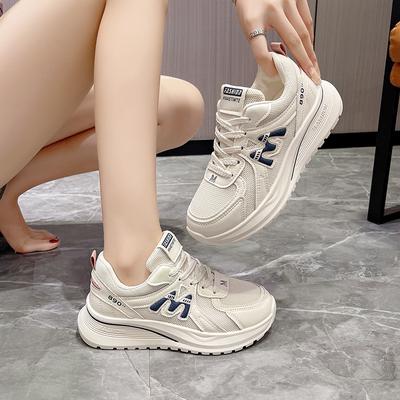 2025 Spring Forrest Gump Shoes Women's New Platform Dad Shoes Breathable Sports Shoes Lightweight Casual Running Shoes German Training Shoes
