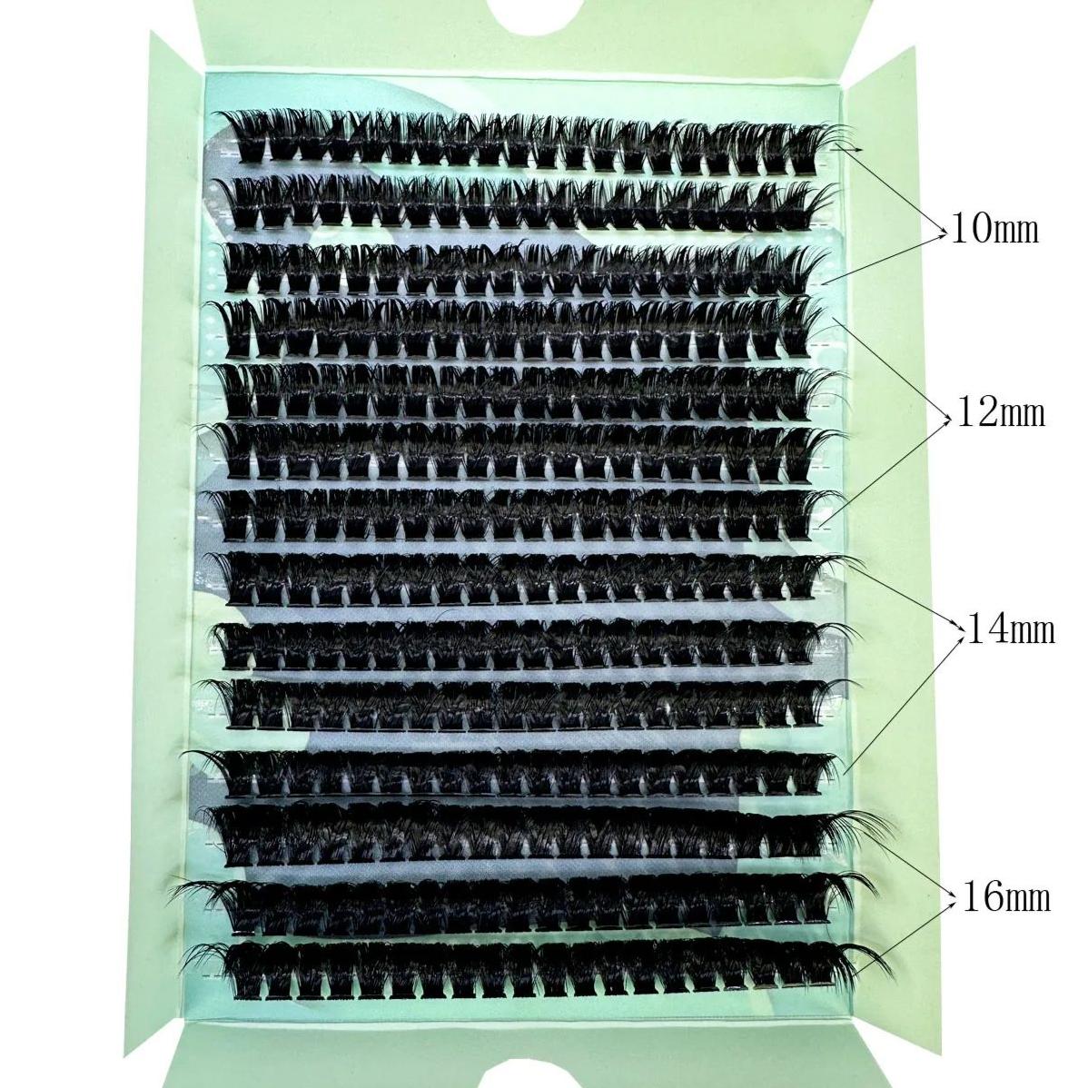110D DD Изгиб Наращивание Ресниц Натуральные Густые Норка Искусственные Ресницы 3D Пушистые Россия Индивидуальный Макияж Пучки Ресниц MIX10mm-16mm
