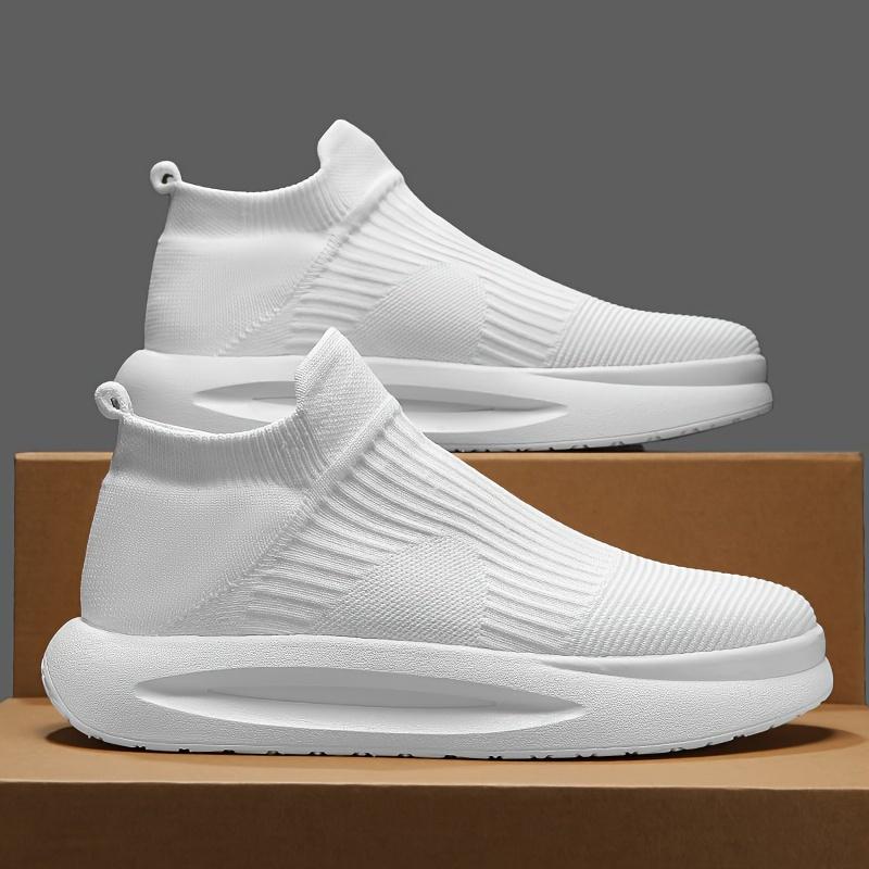 Fashionable Men s Shoes, Summer   Mesh Breathable Thick Sole Sports Lightweight Soft Sole Socks and Shoes 39