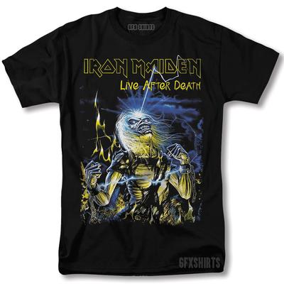 Iron Maiden Shirt Live After Death Rock Concert Tour Vntg Design T-shirt Unisex T-shirt