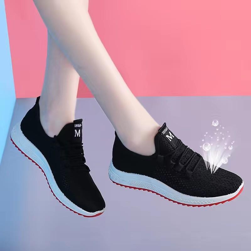 Summer new little white shoes women's summer light and breathable casual women's shoes casual versatile sports fly-woven mesh