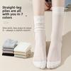 Summer Thin Ice Socks for Women, Boneless Crystal Silk Breathable Long Tube Glass Silk Ultra-thin Pile Socks