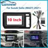 10 Inch Car Frame Fascia Adapter Canbus Box Decoder Android Radio Dash Fitting Panel Kit For Suzuki Solio ( MA27 ) 2021+