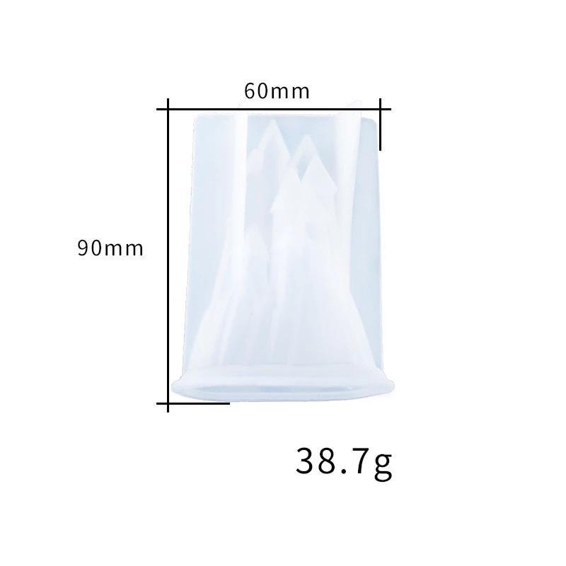 Handmade DIY Molds Resin Crystal Epoxy 3D Three-dimensional Castle Silicone Mold Castle Manual Decoration Silicon Moulds Gifts