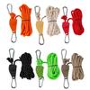 5M Length Adjustable Lanyard Pulley Hook Tent Fastener