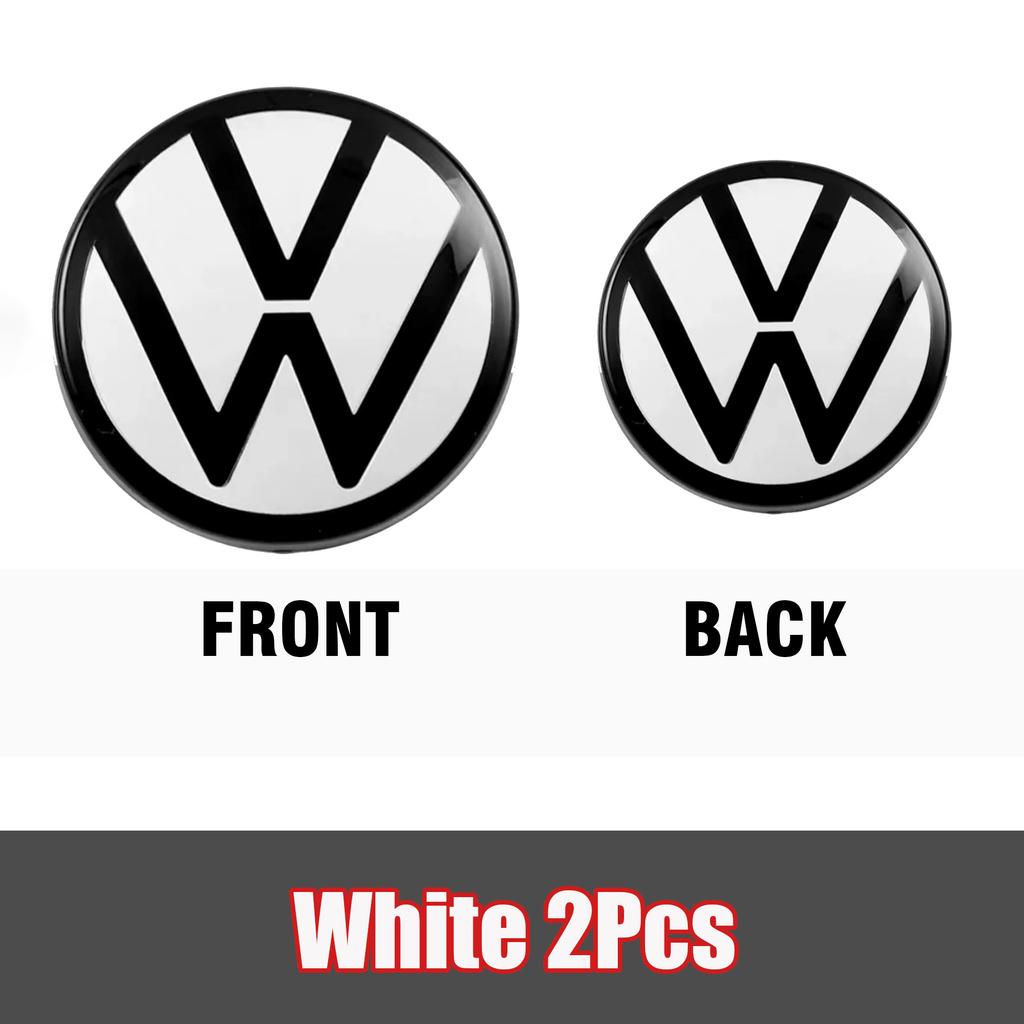 1/2Pcs Car Front Bonnet Grill Rear Trunk Emblem Logo Cover For Volkswagen Golf 6 Mk6 Golf 7 7.5 8 VARIANT VW Polo 2013-2023