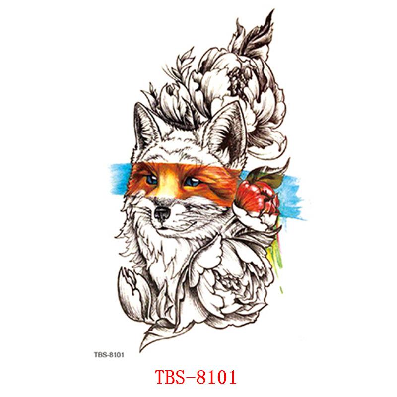 Waterproof Tattoo Stickers, Totem Animal Flowers, Tattoo Stickers Tattoo