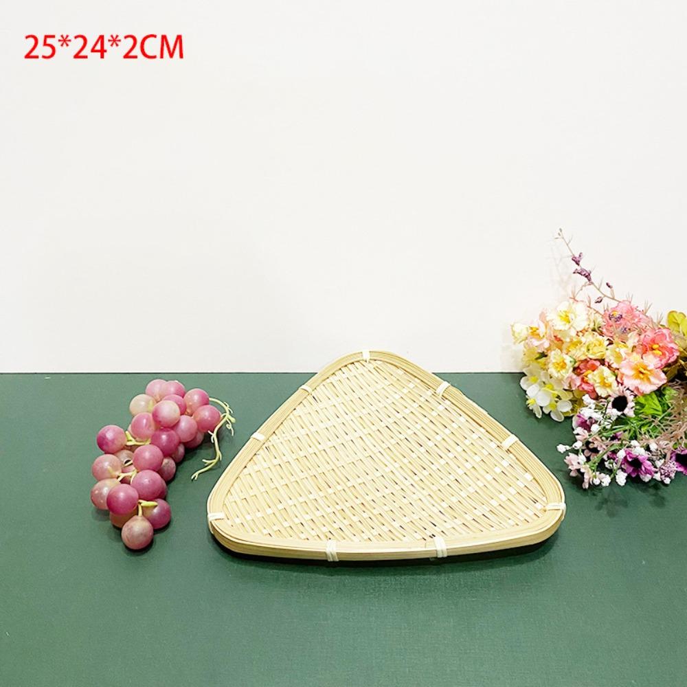 Woven Storage Basket Handmade Fruit Basket Versatile Serving Tray  for Kitchen