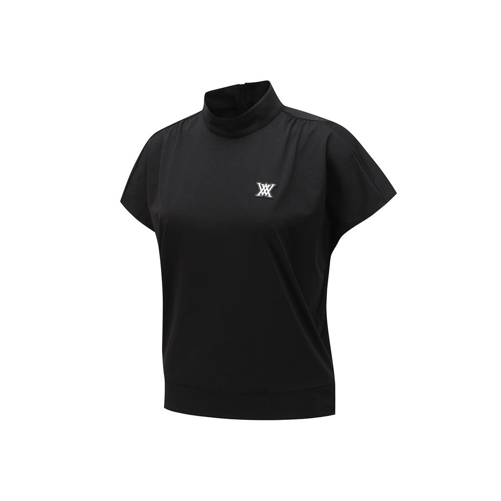 ANEW GOLF Women Mock Neck Anorak T-Shirt_Bk