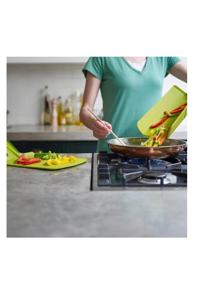 Joseph Joseph Chop2Pot Small Folding Cutting Board Green uygun fiyatlı