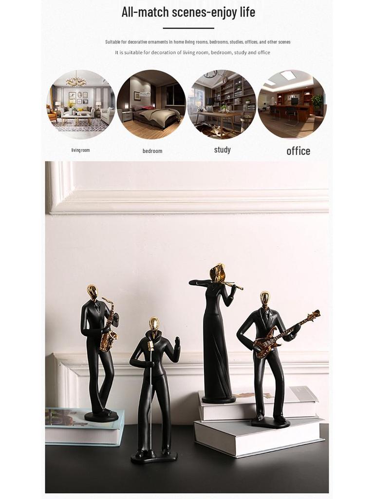 Elegant Figure Ornament: Light Luxury and Personality for Entrance, TV Cabinet, Wine Cabinet, or Study Decor