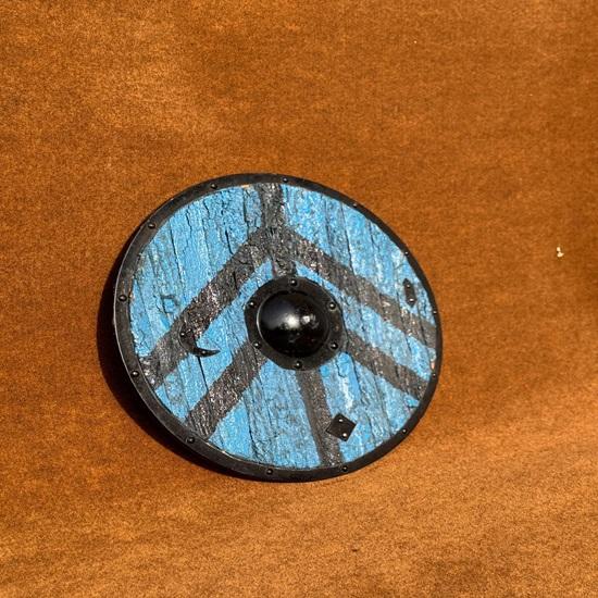 

Щит из бересты викингов 60,96 см Ручная работа Аутентичный дизайн Поношенный в бою Для коллекционеров Реконструкции