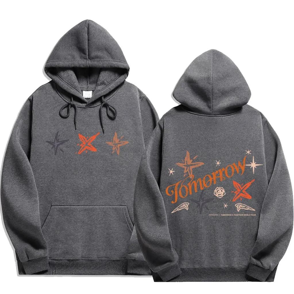 2025 txt act promise print Hip Hop Hoodies Men Fashion Long Sleeve Sweatshirts men Cool Casual Harajuku Streetwear Pullovers y2k