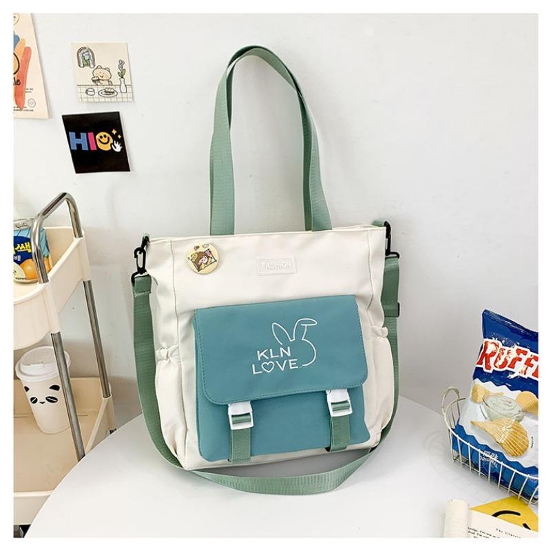 Large Capacity School Bag Korean Style Ins Style Casual High School Student Shoulder Bag Tutoring Bag