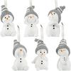 62KD Acrylic Bird Snowman Hanging Pendants Set Car Mirror Window Decoration Ornaments