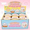 Colorful Simulated Dumpling Squishy Relaxing Relieve Anxiety Antistress Enhance Happiness Reusable Rebound Squeeze Reliever Toy
