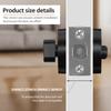 Round Door Latch Zinc Alloy Effective Protection Anti Theft Deadbolt Lock Single Cylinder Deadbolt for 35mm-50mm Door Thickness