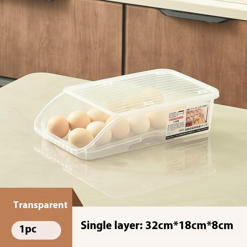 

Автоматический ролик для яиц, держатель для холодильника, контейнер для хранения свежести, корзина для яиц, контейнеры для хранения, кухонные органайзеры прозрачный