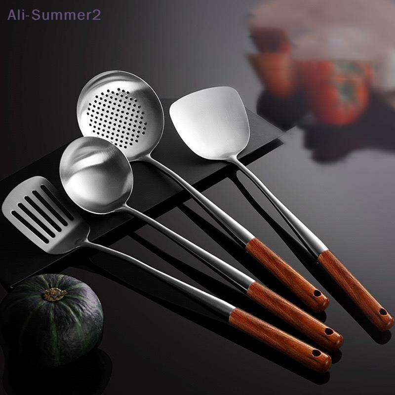 Konyhai edények Wok spatula Vasaló és Merőkanál szerszámlapát rozsdamentes acél főzőberendezésekhez Konyhai tartozékok Essentials